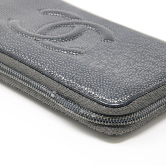 Chanel Caviar Long Large Quilted CC Zip Wallet CC-1104P-0007 - Picture 5 of 9